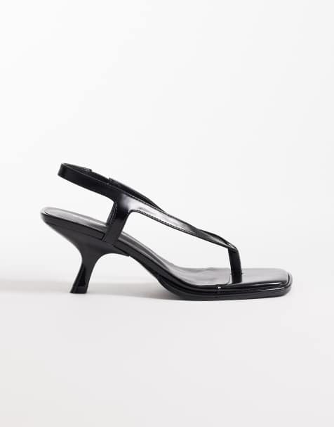 Glamorous - Sandalen met halfhoge hak in zwart - view 1