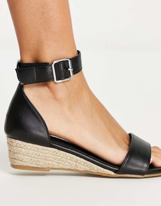 Bevatten Meyella Boos worden Glamorous - Sandalen met lage sleehak in zwart | ASOS