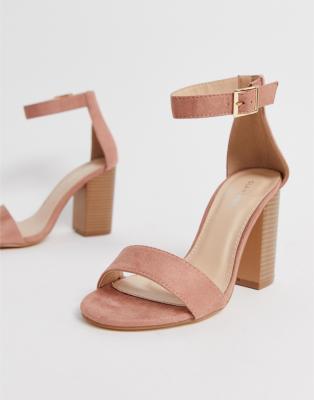 sandale rose pale a talon