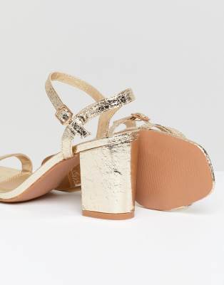 sandales dorées asos