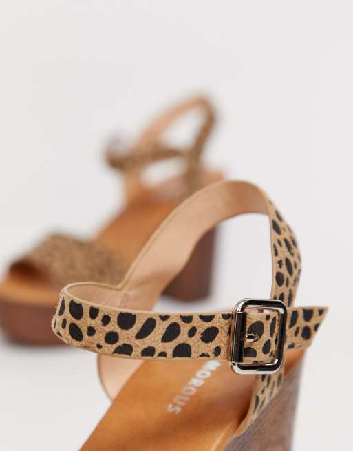 Sandales plateforme leopard sale