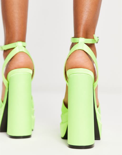 Lime platform online sandals