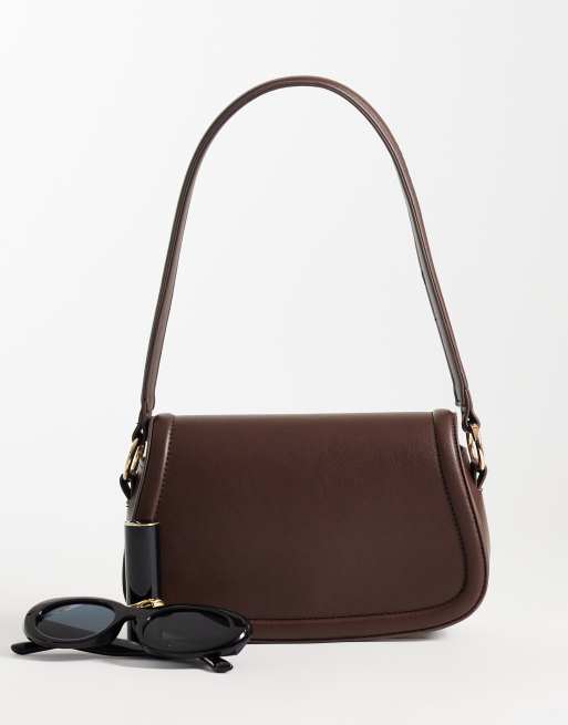 Glamorous Schultertasche in Braun, 2 von 4