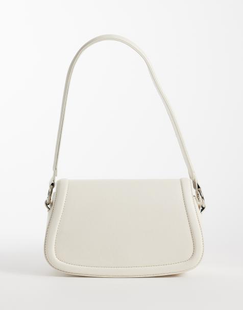 Glamorous Schultertasche in Cremeweiß - view 1