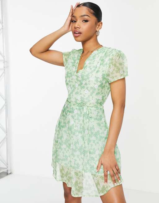 Asos green ditsy clearance dress