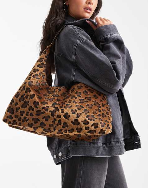 Glamorous shoulder bag in leopard print - view 1