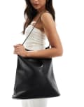 [Glamorous] Glamorous shoulder tote bag with pocket detail in black No Size Black