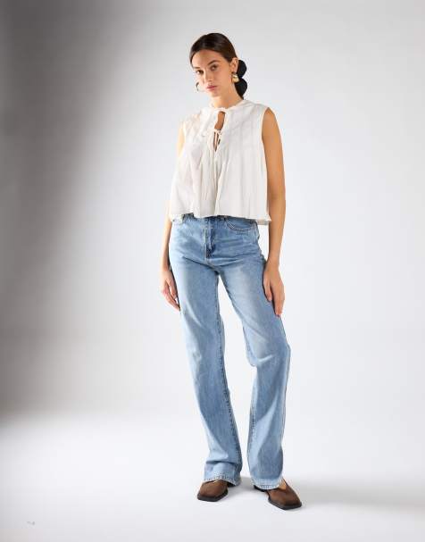 Glamorous Side-split jeans in mid stonewash - view 1