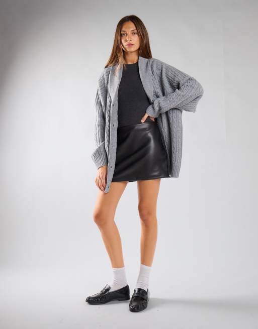 Glamorous Side zip mini skirt in black, 4 of 4