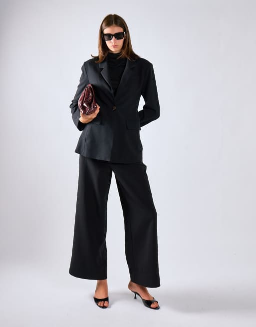 Glamorous Single-button tailored blazer in black, 3 of 4