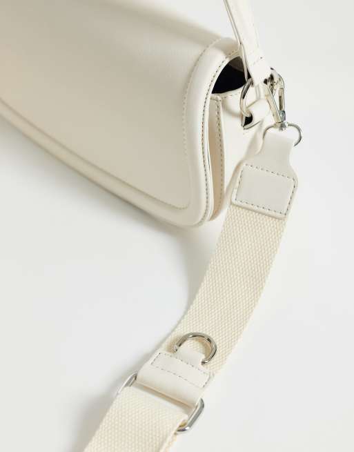 Glamorous skulder-saddeltaske i cream, 3 af 4