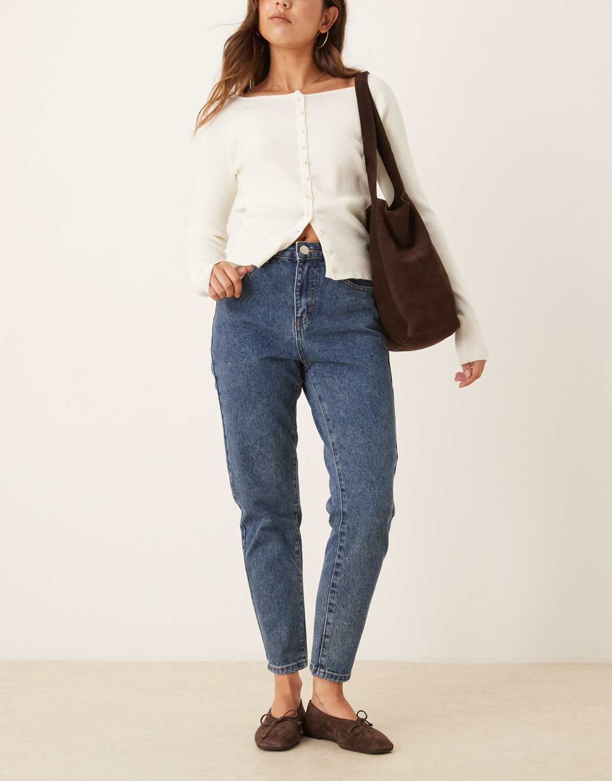 Glamorous Slim fit jeans in mid stonewash