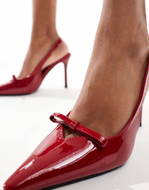 Cherry red shoes high heels hotsell