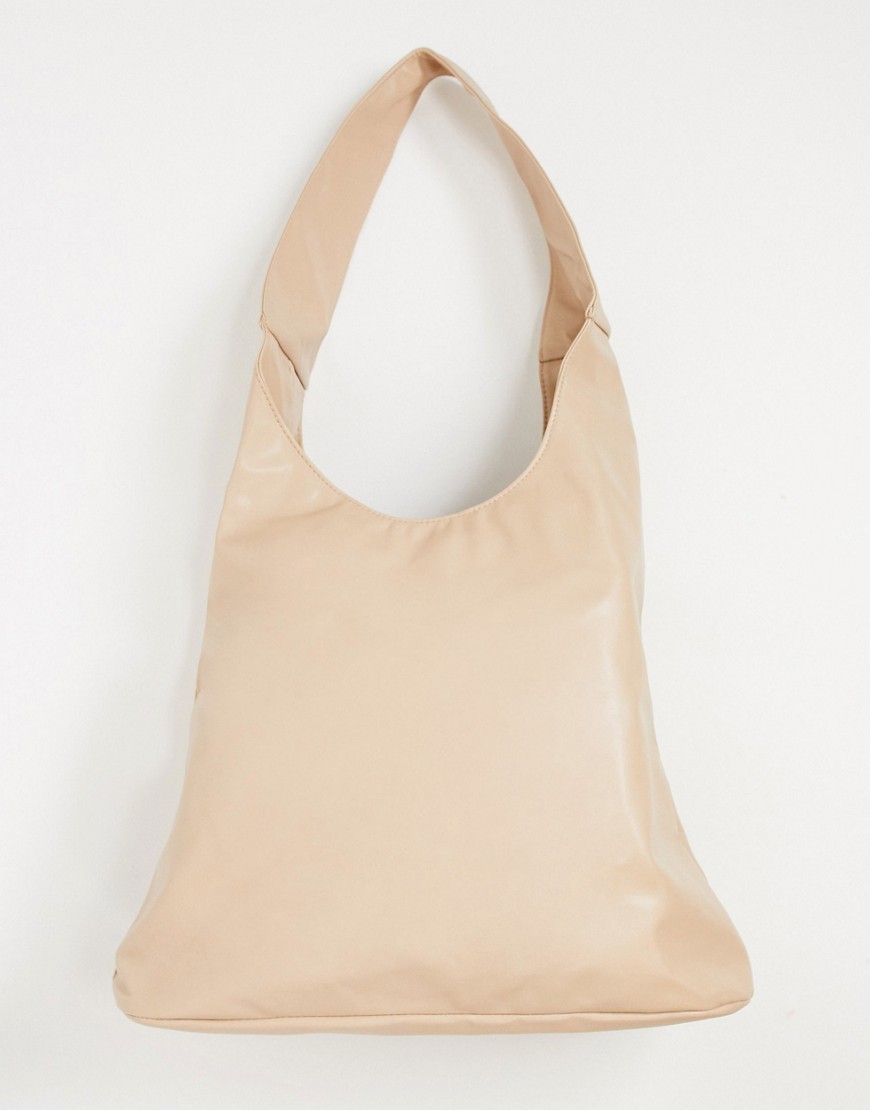Glamorous Slouchy Tote Bag In Camel-beige