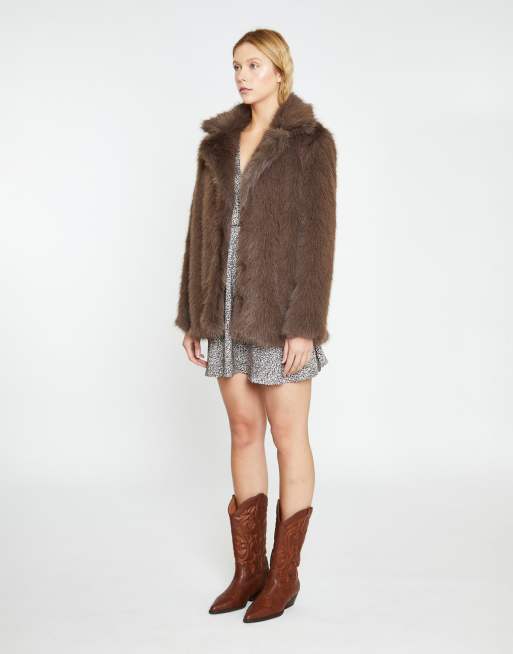 Glamorous Smoke brown jacket in smoke brown