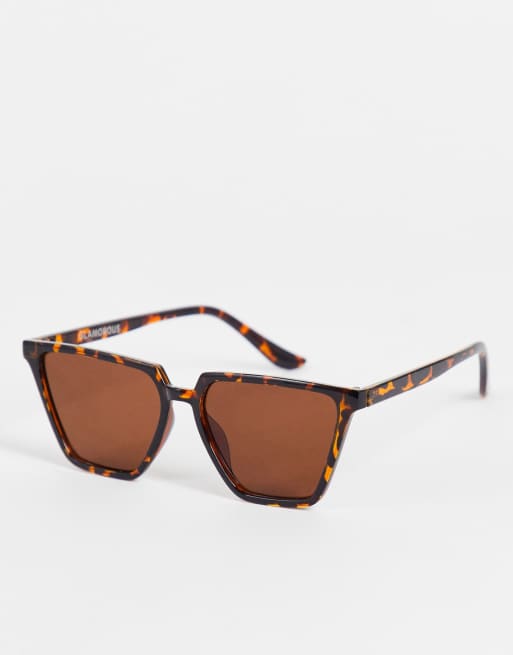 Glamorous - Sorte oversized Cat Eye-solbriller