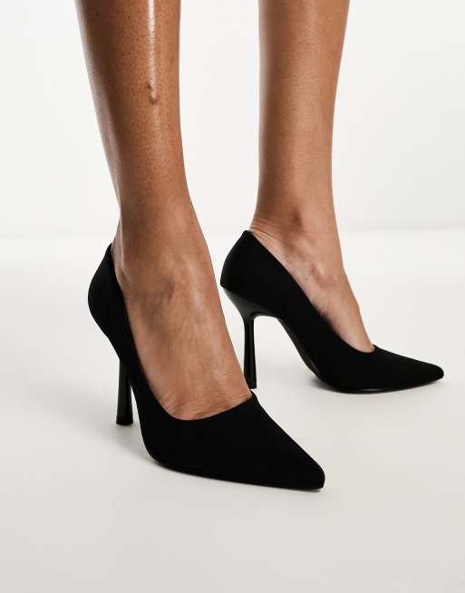 Glamorous – Spitze Pumps in Schwarz mit hohem Absatz, 2 von 4