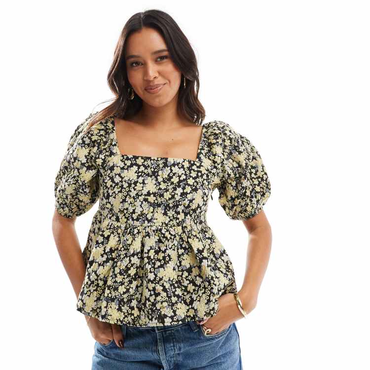トップス SYMMETRY PEPLUM SWEAT TOP SYMMETRY PEPLUM SWEAT TOP