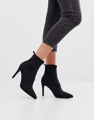 Glamorous - Stivaletti a calza con tacco a spillo neri | ASOS
