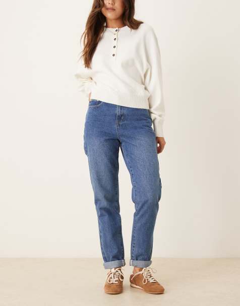Glamorous Straight fit jeans in mid stonewash - view 1