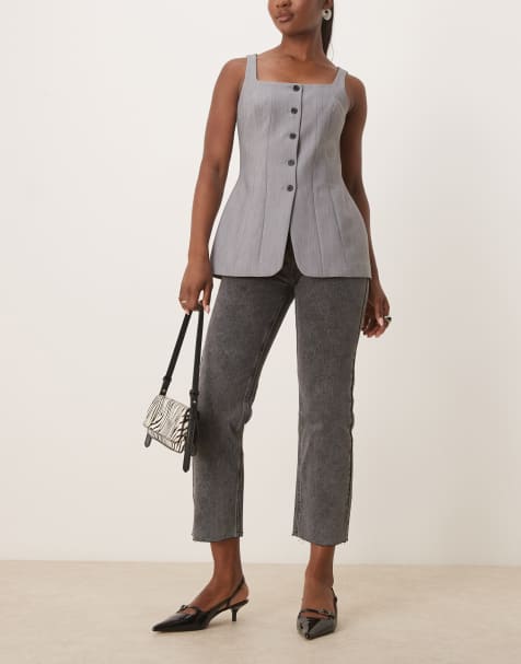 Glamorous Straight jeans in black acid wash - view 1