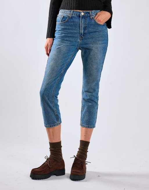 Glamorous Straight leg jeans in dark stonewash, 2 of 4