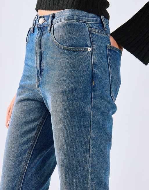 Glamorous Straight leg jeans in dark stonewash, 3 of 4