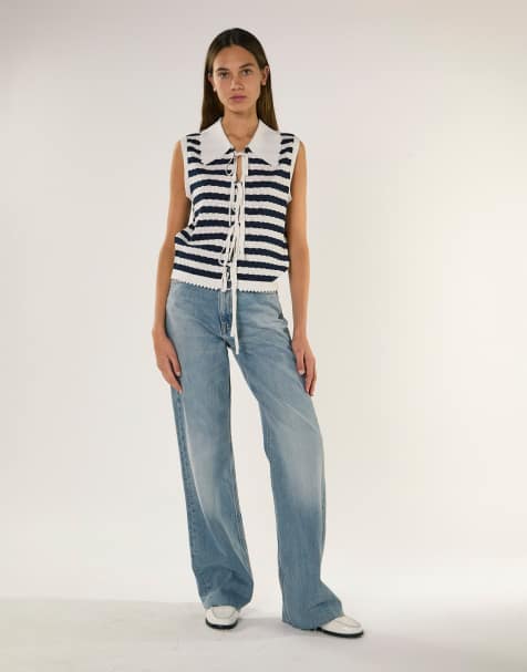 Glamorous Straight leg jeans in vintage blue