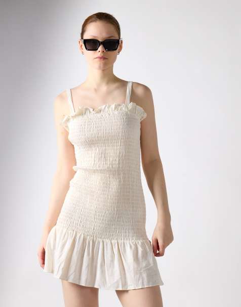 Glamorous Strappy mini dress in off white - view 1