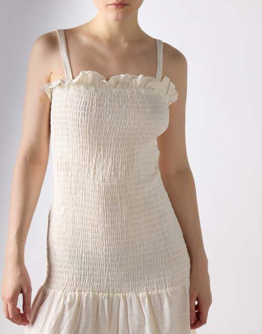 Glamorous Strappy mini dress in off white, 3 of 4