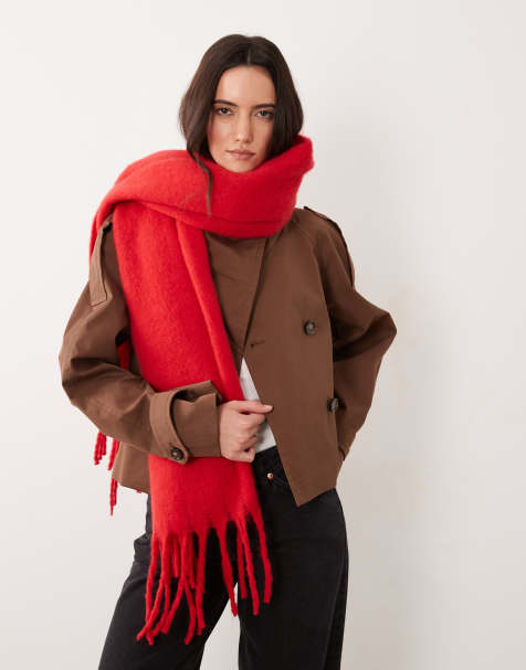 Glamorous superweicher Schal in Rot - view 1