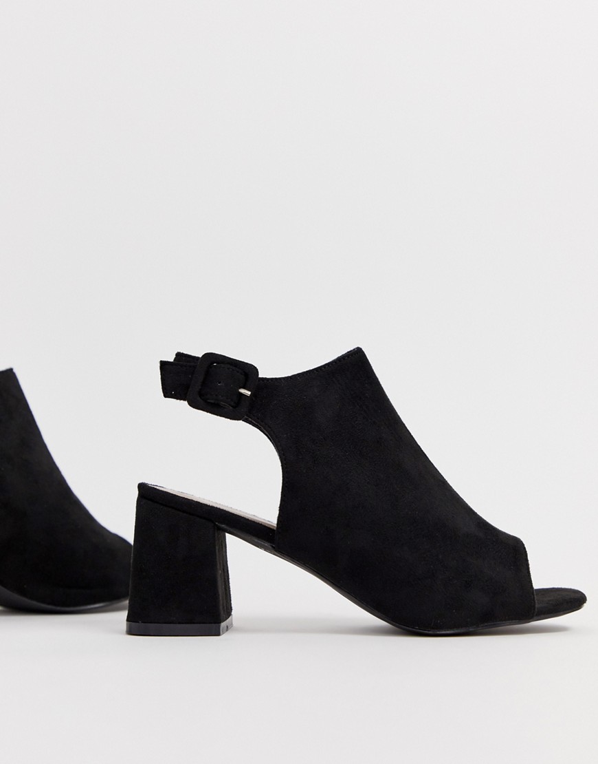 Glamorous – svarta öppna skor boots