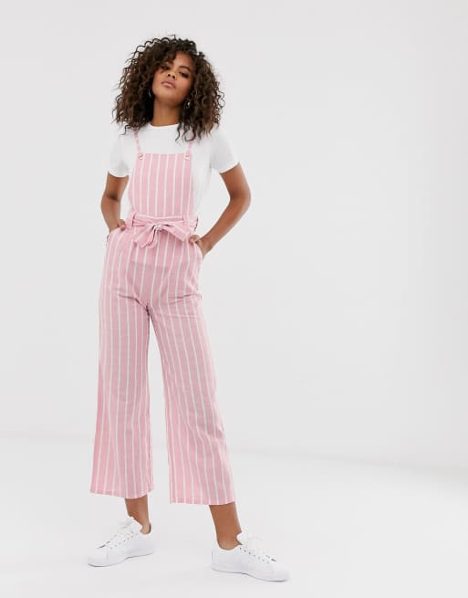 Wide leg pinafore store jumpsuit