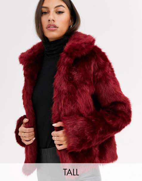 Glamorous Tall - Veste en fausse fourrure