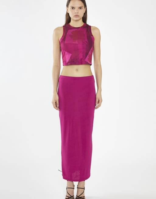 Glamorous Tank top in pink block mesh, 2 of 4