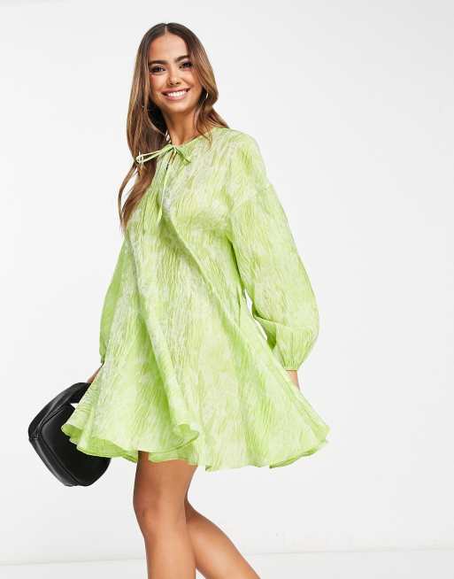 Lime green hotsell swing dress