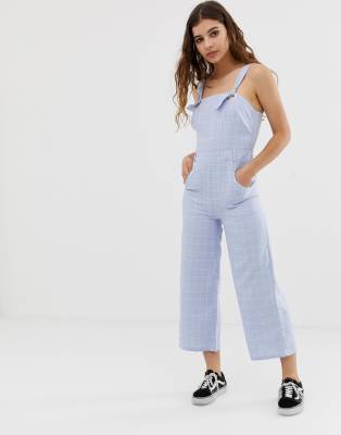 tie shoulder jumpsuit