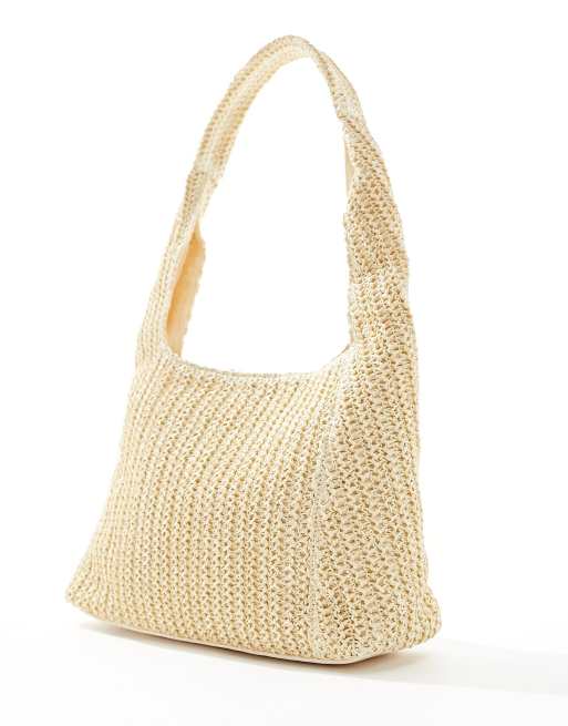 Glamorous Tote tas van stro in naturel ASOS