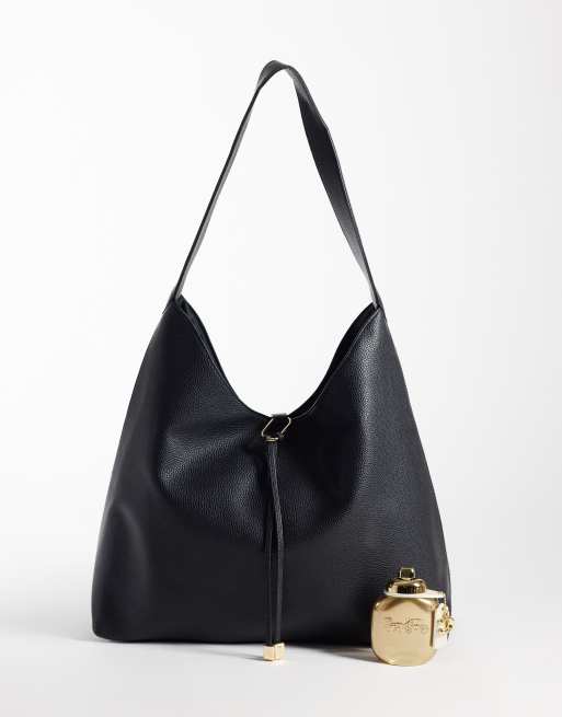 Glamorous tote-taske i sort imiteret læder, 2 af 4
