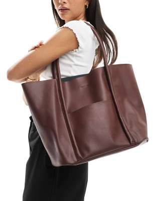 Glamorous - Tragetasche in Schokobraun-Brown