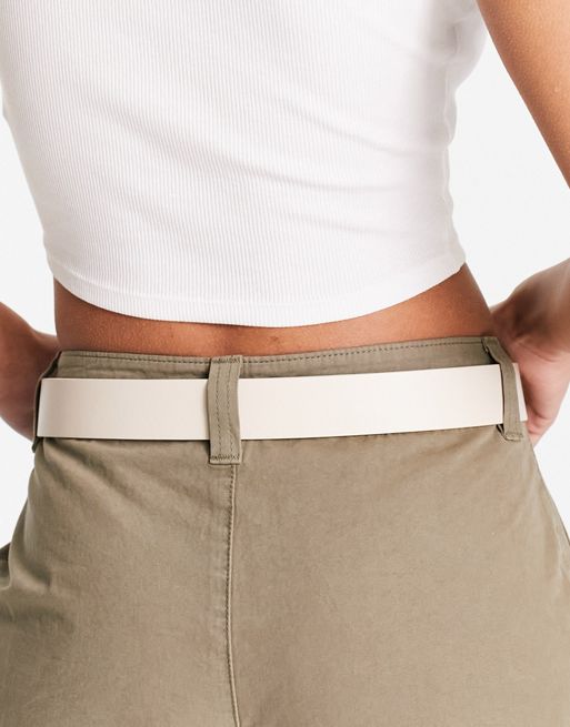 Slim double-loop belt - Women