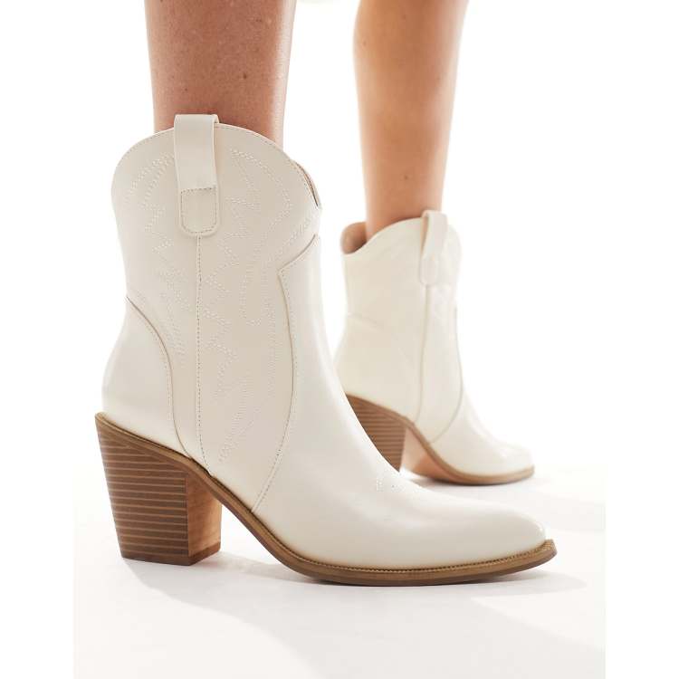 Cream cowgirl boots best sale