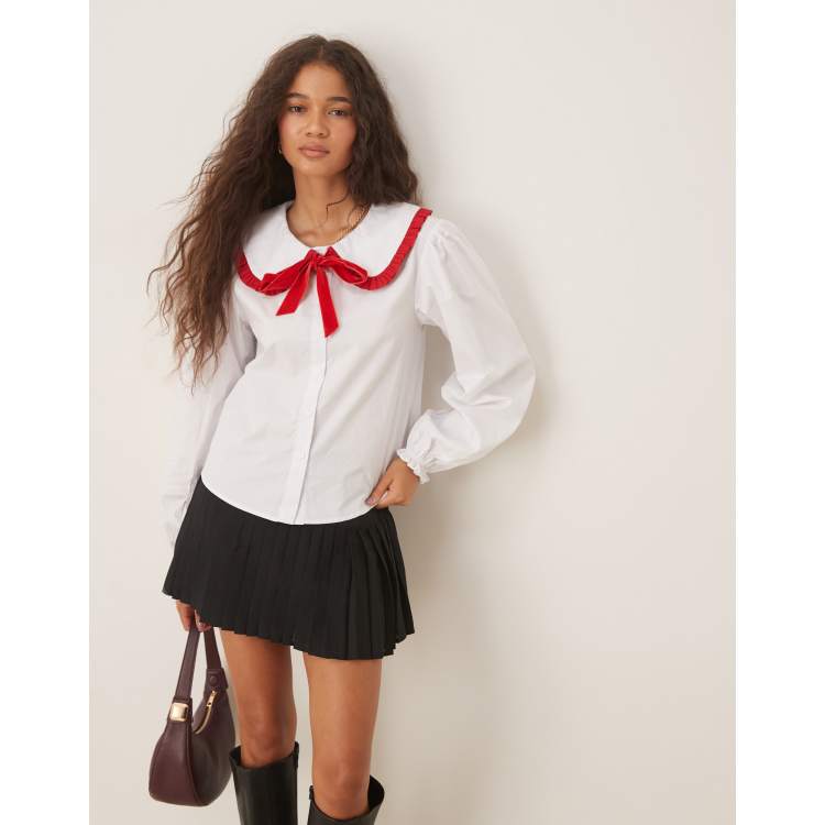 ★美品★AMERI★UND HOUNDSTOOTH BOWTIE BLOUSE ☆美品☆AMERI☆UND HOUNDSTOOTH BOWTIE BLOUSE AMERI✨️即完売
