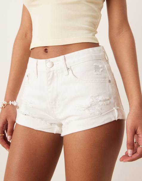 Glamorous White denim shorts in off white - view 1