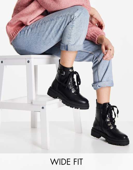 Asos wide fit ankle boots online