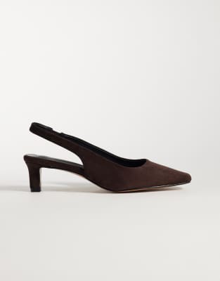 Glamorous Wide Fit Ballet Flats In Brown