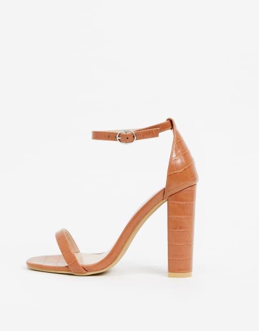 Tan barely hot sale there heels