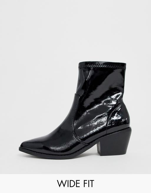 wide width sock boots