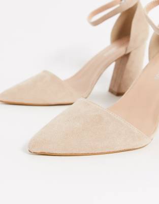 beige wide fit heels