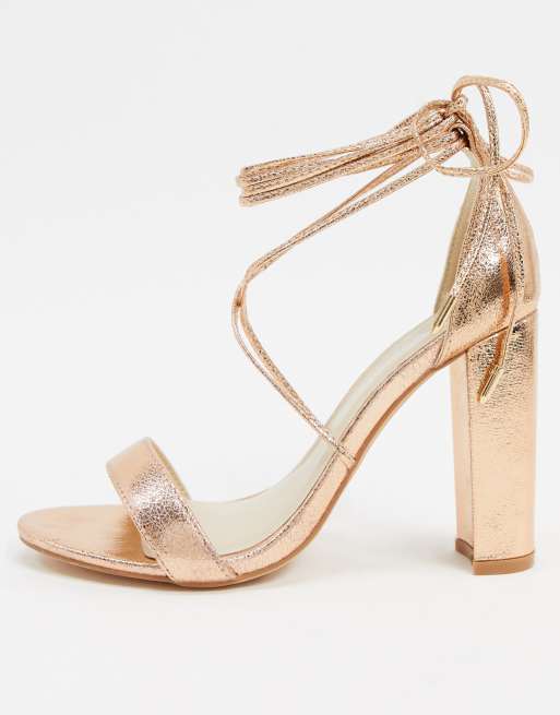 Glamorous rose hot sale gold heels